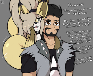 big_butt butt clothing dialogue duo female feral fur hair huge_butt male male/female nude open_mouth paws serious_expression simple_background tail text thick_thighs fennyfen_1 this_guy_fucks_me_raw fay_(fennyfen_1) fenny_(fennyfen_1) canid canine fennec_fox fox human mammal true_fox absurd_res digital_media_(artwork) english_text hi_res