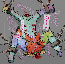 anthro autocunnilingus breasts chain cunnilingus detachable detachable_head detached_oral duo female gore gore_focus headless kemono masturbation multi_breast nipples nude oral oral_masturbation severed_body_part severed_head severed_oral sex surgical_suture torture vaginal vaginal_masturbation young young_anthro akmymz felid feline mammal patchwork_creature undead 2019 hi_res japanese_description