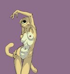 anthro biped breasts female fur genitals hair nipples nude pose pussy simple_background smile solo tension yellow_body yellow_eyes yellow_fur microsoft prequel_adventure the_elder_scrolls rajirra felid khajiit mammal digital_media_(artwork) shaded