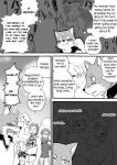 abs anthro biceps big_muscles black_body black_fur canid canine canis clothed clothing comic cotton_(artist) dialogue domestic_dog english_text felid fukuzawa fur greyscale group haplorhine lion male mammal monkey monochrome muscular muscular_male natsume_(tooboe_bookmark) nitobe noguchi pantherine pecs primate text tooboe_bookmark tuft