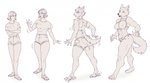 4_toes 5_fingers 5_toes abs anthro barefoot base_one_layout basic_sequence bottomwear breast_expansion breasts butt clothing crossed_arms expansion feet female fingers four_frame_image four_frame_sequence growth hair human_to_anthro linear_sequence looking_back muscle_growth muscular muscular_female nipples one_row_layout open_mouth shirt short_hair shorts solo species_transformation standing surprise tail tail_growth toes topwear transformation transformation_sequence pinklepickle mythology canid canine canis human mammal mythological_canine mythological_creature werecanid werecanine werecreature werewolf wolf 2020 sequence