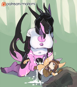 age_difference anal anal_orgasm anal_penetration animal_genitalia animal_penis anthro anthro_on_anthro anthro_penetrated anthro_penetrating anthro_penetrating_anthro backpack balls biped black_hair black_penis black_tongue bodily_fluids bottomless breasts brown_hair canine_genitalia canine_penis cleavage cleavage_cutout clothed clothing cum cum_in_ass cum_inflation cum_inside cum_on_ground cum_on_penis cum_overflow cum_while_penetrated cumshot cutout dominant drooling duo ear_piercing ear_ring ejaculation erection excessive_cum excessive_genital_fluids femboy genital_fluids genitals gloves gynomorph gynomorph/male gynomorph_penetrating gynomorph_penetrating_male hair hands-free handwear hat headgear headwear inflation intersex intersex/male intersex_penetrating intersex_penetrating_male interspecies jacket kneeling knot larger_dom larger_gynomorph larger_intersex leg_grab male male_penetrated non-mammal_breasts older_gynomorph older_intersex open_mouth orgasm patreon_logo penetration penis penis_size_difference piercing ring_piercing saliva sex shota size_difference smaller_male smaller_penetrated smile sweater tears tongue tongue_out tongue_piercing topwear website_logo young young_anthro young_male younger_male matemi patreon aquatic canid canine fennec_fox fish fox mammal shark true_fox 2016 hi_res watermark