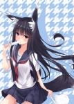 animal_ears bag black_eyes black_hair blush eating female hair hair_ornament hairclip hi_res holding long_hair looking_at_viewer original plastic_bag pleated_skirt popsicle school_uniform second_heaven serafuku sitting skirt solo
Rating: Safe
Score: 2
User: AnacondaRifle
Date: September 10, 2012