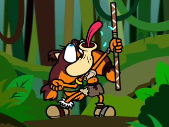 5_fingers anthro bent_arm black_nose blue_eyes bodily_fluids bottomwear brown_bottomwear brown_clothing brown_hair brown_skirt bulging_eyes clothed clothed_anthro clothed_female clothing crop_top ear_tuft eyelashes female female_anthro fern fingers fist fluffy fluffy_tail footwear forest fully_clothed fully_clothed_anthro fully_clothed_female fur gold_armlet grey_wristband hair holding_object holding_staff looking_up midriff multicolored_hair navel open_mouth orange_body orange_fur orange_hair orange_tail outside pigtails plant red_hair_tie red_tongue saliva shirt shoes shrub skirt solo staff tail tan_body tan_clothing tan_crop_top tan_footwear tan_inner_ear tan_shirt tan_shoes tan_skin tan_topwear tongue tongue_out topwear torn_bottomwear torn_clothing torn_crop_top torn_skirt tree tuft two_tone_hair vines captainquack64 sound_warning nickelodeon sega sonic_boom sonic_the_hedgehog_(series) spongebob_squarepants sticks_the_jungle_badger badger mammal mustelid musteline 2024 4:3 animated digital_media_(artwork) english_description flat_colors short_playtime sound webm