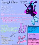 anthro egg herm hooves intersex open_species oviposition solo species_description species_sheet tentacles text freak_magic1369 iniki_(freak_magic1369) alien tentacut tentacut_alien absurd_res english_text hi_res