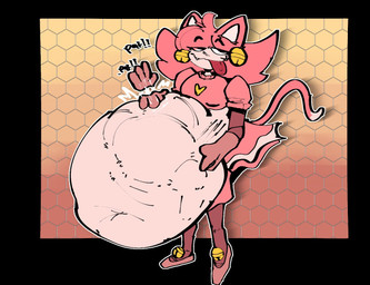 ambiguous_gender belly big_belly female female/ambiguous female_pred magical_girl_outfit vore sacredaegis_kl mew_mew_kissy_cutie undertale undertale_(series) mad_mew_mew mew_mew_(undertale) humanoid 2024