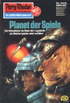 aircraft duo fantasy german male science_fiction space spacecraft spacesuit text vehicle vintage unknown_artist perry_rhodan felid human lion mammal pantherine cover german_text magazine_cover translated