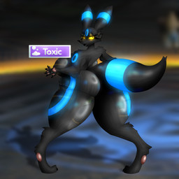 anthro bedroom_eyes big_breasts big_butt big_tail breasts butt claws eyelashes female glistening glistening_body glistening_breasts glistening_butt glowing glowing_body glowing_eyes glowing_markings huge_breasts huge_thighs long_ears long_eyelashes long_tail markings narrowed_eyes pawpads paws seductive solo tail thick_thighs wide_hips passiona_roo nintendo pokemon eeveelution generation_2_pokemon pokemon_(species) umbreon 1:1 hi_res