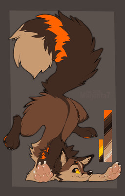 4_toes brown_body brown_eyes brown_fur brown_tail claws feet feral fur looking_at_viewer male pawpads paws simple_background solo tail toe_claws toes yellow_sclera magenta7 canid canine fox mammal 2026 digital_drawing_(artwork) digital_media_(artwork) hi_res