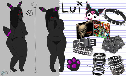 anthro black_body butt hair looking_at_viewer male nipples nude simple_background solo tail text eviljonte nintendo pokemon lui_(eviljonte) eeveelution generation_2_pokemon mammal pokemon_(species) umbreon absurd_res hi_res model_sheet