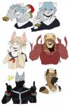 alternate_species anthro female furrification group male incredibleediblecalico my_hero_academia jin_bubaigawara muscular_(mha) shigaraki toga_himiko bat bear canid canine canis domestic_dog german_shepherd herding_dog leaf-nosed_bat mammal microbat mustelid musteline pastoral_dog true_musteline weasel yangochiropteran hi_res