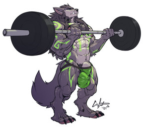 abs animal_genitalia anthro ball_bulge balls barbell beard biceps big_balls big_muscles bodily_fluids body_hair bulge chest_hair clothing exercise facial_hair fully_sheathed genitals hair huge_balls huge_muscles jockstrap long_hair male markings muscular muscular_anthro muscular_male navel nipples pecs pubes sheath simple_background solo standing sweat underwear weightlifting white_background workout nightterror blizzard_entertainment warcraft feniks_felstorm canid canine mammal werecanid werecanine werecreature worgen 2021 absurd_res dated hi_res signature