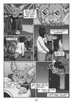 anthro dialogue eyewear glasses male male/male nightclub speech_bubble text wasylthefox levi_esthersson canid canine felid fennec_fox fox mammal true_fox absurd_res comic digital_drawing_(artwork) digital_media_(artwork) english_text greyscale hi_res monochrome