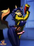 amber_eyes breasts canine carmelita_fox clothing dickgirl ear_piercing fox hair intersex lipstick looking_at_viewer mammal penis piercing police ponytail sheanimale sly_cooper_(series)
Rating: Explicit
Score: 7
User: gabe-fawkes
Date: February 09, 2014