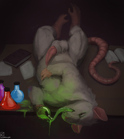 animal_genitalia animal_penis balls book buckteeth drinking erection feral fur furniture genitals green_liquid green_tongue grey_balls grey_body grey_fur inside logo lying male male_feral on_back on_table paper paws penis potion potion_bottle quadruped rat_tail rodent_penis sheath solo table tail teeth text tongue tongue_out kazzyboii intet mammal murid murine rat rodent 2023 artist_logo artist_name dated digital_media_(artwork) hi_res