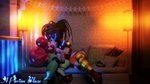 drugs duo female female/female kissing machine marijuana smoking a_pierian_blaze five_nights_at_freddy's scottgames the_funhouse baby_doll_(a_pierian_blaze) daddy's_girl_(a_pierian_blaze) humanoid robot 16:9 3d_(artwork) 4k absurd_res digital_media_(artwork) hi_res widescreen