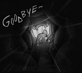 5_fingers bodily_fluids fingers first_person_view goodbye humanoid_hands imminent_death oral_vore prey_pov radial_speed_lines reaching saliva saliva_string simple_background solo speed_lines swallowing text tongue unseen_pred upwell_shot vore white_background stalvelle english_text hi_res monochrome