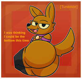 anthro border bottomless butt clothed clothing dialogue fur looking_at_viewer male orange_body orange_fur outline solo text white_border white_outline tunemon night_in_the_woods gregg_lee canid canine fox mammal 2023 digital_media_(artwork) english_text hi_res