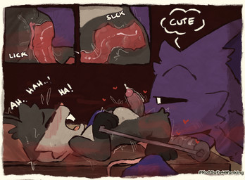 anal anthro black_sclera buckteeth duo fur genitals grey_body internal licking male male/male open_mouth oral penis rimming rimming_male sex simple_background size_difference smile tail teeth text tongue x-ray_view notsafeforwanking mob_entertainment nightmare_critters poppy_playtime smiling_critters catnap_(poppy_playtime) touille_(poppy_playtime) canid canine canis domestic_cat felid feline felis mammal murid murine rat rodent 2024 absurd_res digital_media_(artwork) hi_res