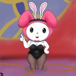 breasts bunny_costume clothed clothing costume female footwear playboy_bunny socks solo thick_thighs alexzozaya onegai_my_melody playboy sanrio my_melody humanoid lagomorph leporid mammal rabbit 1:1 hi_res