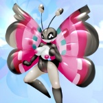 antennae_(anatomy) anthro anthrofied areola black_eyes blush breasts cloud female flying genitals insect_wings lepidopteran_wings navel nipples non-mammal_breasts non-mammal_nipples open_mouth outside pink_nipples pokemorph pussy sky skyscape smile solo tongue wide_hips wings elpatrixf nintendo pokemon arthropod generation_6_pokemon insect lepidopteran meadow_vivillon pokemon_(species) vivillon 1:1 2013 digital_media_(artwork) hi_res