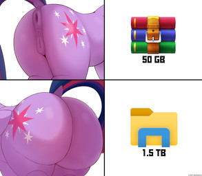 animal_genitalia animal_vulva anus big_butt butt butt_focus cutie_mark equine_genitalia equine_vulva faceless_character female feral genitals purple_body quadruped solo tail thick_thighs vulva nording friendship_is_magic hasbro my_little_pony twilight_sparkle_(mlp) equid equine mammal absurd_res hi_res