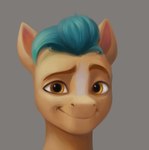 eyebrows feral grey_background looking_at_viewer male mane raised_eyebrow simple_background smile smirk solo yellow_body yellow_eyes jewellier_(artist) disney hasbro mlp_g5 mr.incredible_becomes_uncanny my_little_pony pixar the_incredibles hitch_trailblazer_(mlp) earth_pony equid equine horse mammal pony digital_media_(artwork) headshot_portrait icon meme portrait