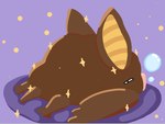 bubble feral purple_background silly simple_background sleeping solo sparkles i11ogica1 bat mammal