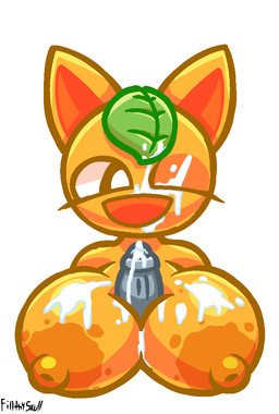 anthro areola big_breasts big_eyes bodily_fluids breast_play breasts cum cum_between_breasts cum_on_breasts cum_on_face cum_on_penis cum_on_self cumshot duo ejaculation erection eyelashes female food foreskin front_view fruit genital_fluids genitals grey_body huge_breasts humanoid_genitalia humanoid_penis inverted_nipples leaf looking_down looking_down_at_partner male male/female nipples nude one_eye_closed open_mouth open_smile orange_(fruit) orange_areola orange_body orange_nipples partially_retracted_foreskin penile penis plant pointy_ears prick_ears sex simple_background smile titfuck white_background filthyskull animal_crossing nintendo tangy_(animal_crossing) domestic_cat elemental_creature felid feline felis flora_fauna food_creature living_fruit mammal 2023 aliasing binary_drawing cel_shading digital_drawing_(artwork) digital_media_(artwork) shaded signature