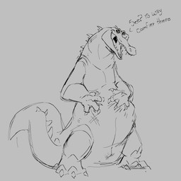 animal_genitalia anthro belly belly_expansion big_belly big_feet claws cloaca expansion feet genitals happy male male_pred sharp_teeth solo teeth vore ikaro wallace crocodile crocodilian reptile scalie 1:1 digital_media_(artwork) hi_res