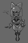 accessory big_bow bottomwear bow_ribbon clothing ellipsis female female_humanoid grey_background hair_accessory hair_bow hair_ribbon hand_on_hip hand_on_own_hip knock-kneed looking_aside machine not_furry pseudo_clothing pseudo_skirt ribbons simple_background skirt solo standing thick_thighs wide_hipped_female wide_hipped_humanoid wide_hips submarinechamomile archie_comics sega sonic_the_hedgehog_(archie) sonic_the_hedgehog_(comics) sonic_the_hedgehog_(series) receptionik humanoid robot robot_humanoid 2024 digital_drawing_(artwork) digital_media_(artwork) greyscale low_res monochrome