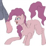 1:1 august_(artist) balls blue_eyes cutie_mark duo earth_pony equid equine female feral friendship_is_magic genitals hair half-erect hasbro horse male mammal my_little_pony nude open_mouth penis pink_hair pinkie_pie_(mlp) pony simple_background smile solo_focus white_background