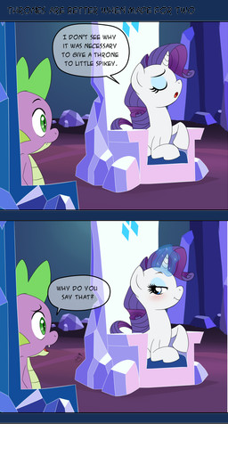blue_eyes blush comic dialogue dragon duo english_text equine eyes_closed female flirting friendship_is_magic fur green_eyes hair horn male mammal my_little_pony open_mouth pia-sama purple_hair rarity_(mlp) slit_pupils smile speech_bubble spike_(mlp) text throne unicorn white_fur
Rating: Safe
Score: 19
User: darknessRising
Date: May 13, 2014 blue_eyes blush comic dialogue dragon duo english_text equine eyes_closed female flirting friendship_is_magic fur green_eyes hair horn male mammal my_little_pony open_mouth pia-sama purple_hair rarity_(mlp) slit_pupils smile speech_bubble spike_(mlp) text throne unicorn white_fur
Rating: Safe
Score: 19
User: darknessRising
Date: May 13, 2014