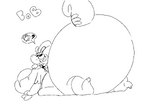 anthro big_butt butt female huge_butt monobutt twerking wide_hips fanofblimp nintendo pokemon generation_6_pokemon goodra pokemon_(species) animated short_playtime