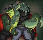 butt butt_grab clothed clothing cowboy duo grope hand_on_butt male male/male muscular overweight tight_clothing darkpenguin amos_(darkpenguin) otis_(darkpenguin) alligator alligatorid crocodilian reptile scalie brother_(lore) brothers_(lore) incest_(lore) sibling_(lore)