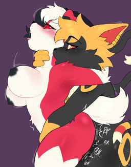 ahegao ambiguous_penetration anthro balls beanie big_butt blush bodily_fluids bouncing_breasts breasts butt clothing dominant dominant_male duo ear_piercing ear_ring eye_roll fangs female from_behind_position fur genitals glistening glistening_breasts glistening_genitalia glistening_penis glistening_thighs gold_(metal) gold_jewelry grabbing_partner hand_on_neck hat headgear headwear hip_grab jewelry larger_female looking_pleasured male male/female multicolored_body multicolored_fur neck_grab nipples nude penetration penile penile_penetration penis piercing plap red_eyes ribbons_(anatomy) ring_piercing saliva saliva_string sex shaking size_difference teeth thick_thighs tongue tongue_out trembling wide_hips mamas_hell nintendo pokemon lyra_pines_(cattatonica) terry_(etanks3) eeveelution generation_2_pokemon generation_6_pokemon generation_7_pokemon hybrid lycanroc midnight_lycanroc pokemon_(species) sylveon umbreon absurd_res hi_res