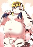 anthro balls belly big_belly blush flaccid foreskin fur genitals humanoid_genitalia humanoid_hands humanoid_penis kemono male moobs navel nipples overweight overweight_anthro overweight_male penis small_penis solo towel wet white_body white_fur ptcmtr lifewonders tokyo_afterschool_summoners licho_(tas) felid mammal pantherine tiger 2020 absurd_res hi_res