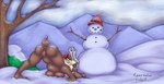 anthro antlers anus breasts butt female fur genitals hair horn looking_at_viewer looking_back nude presenting presenting_hindquarters pussy snow snowman solo reanimatedrabbit deer mammal new_world_deer reindeer digital_media_(artwork) digital_painting_(artwork) hi_res