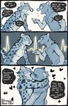 3_panel_comic anthro argument dialogue duo heart_symbol homophobic_slur hug kissing male male/male open_mouth slur text hinar_miler cheetah felid feline mammal comic english_text hi_res