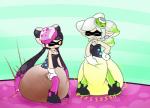 bodily_fluids clothed clothing contest diaper duo eyes_closed feces female genital_fluids one_eye_closed scatplay simple_background soiled_diaper soiling unclean_diaper urine used_diaper watersports wet_diaper wetting sir-dancalot nintendo splatoon callie_(splatoon) marie_(splatoon) squid_sisters_(splatoon) animal_humanoid cephalopod cephalopod_humanoid humanoid inkling marine marine_humanoid mollusk mollusk_humanoid