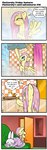 4koma angel_(mlp) bathing bathroom blush cloud comic cross-popping_vein cutie_mark dotted_line dotted_outline duo english_text equid equine feathered_wings feathers female feral fluttershy_(mlp) four_frame_image four_frame_sequence friendship_is_magic hair hasbro hi_res iconography inner_monologue interrupted_speech mammal my_little_pony mythological_creature mythological_equine mythology noticing one_page_comic pegasus pencils_(artist) pink_hair raincloud raining shower showering solo_focus text thought_bubble towel wet wet_body wet_hair wings yellow_body