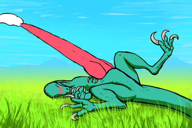 3_fingers 3_toes big_penis biped blush blush_lines bodily_fluids claws cum cum_drip cum_dripping_from_penis cum_strand cumshot digitigrade dripping ejaculation endless_orgasm erection excessive_cum excessive_genital_fluids feet feral field finger_claws fingers flexing_penis genital_fluids genitals grass green_body hands-free huge_penis hyper hyper_genitalia hyper_penis infinite_cum infinite_genital_fluids knot knotted_penis knotted_tapering_penis long_penis looking_at_viewer lying male monotone_body monotone_genitals monotone_penis nude on_back orgasm outside penis plant red_penis sickle_claw solo spread_legs spreading swelling talons tan_claws tapering_penis tapering_tail three-quarter_view throbbing throbbing_penis toe_claws toes thaln dinosaur dromaeosaurid prehistoric_species reptile saurischian scalie theropod 2025 2d_animation 3:2 animated frame_by_frame hi_res loop shaded