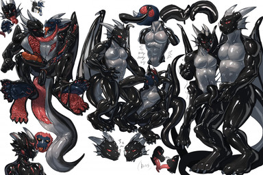 2_horns anal anal_penetration anthro black_body black_sclera blue_body bound chin_spikes claws dorsal_fin dorsal_frill duo ear_fins encasement facial_spikes fin frill_(anatomy) goo_transformation grey_body hair hollow_body horn kissing latex latex_transformation male multicolored_body oral oral_penetration penetration red_eyes scales selfcest spikes spikes_(anatomy) spines square_crossover takeover transformation twinning unusual_anatomy ventral_scales white_hair wings yellow_eyes haiae mythology negadrake wikiwarrior dragon goo_creature mythological_creature mythological_scalie scalie 2026 hi_res