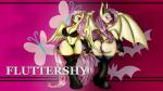 16:9 2014 anthro anthrofied bat_pony bat_wings blush bra breasts butt cleavage clothed clothing conditional_dnp cutie_mark duo equid equine eyelashes feathered_wings feathers female fingerless_gloves flutterbat_(mlp) fluttershy_(mlp) friendship_is_magic fur gloves hair handwear hasbro hi_res hybrid legwear lingerie long_hair mammal membrane_(anatomy) membranous_wings my_little_pony mythological_creature mythological_equine mythology open_mouth panties pegasus pink_hair rear_view standing stockings suirano underwear wallpaper widescreen wings yellow_body yellow_feathers yellow_fur
