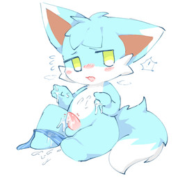after_masturbation anthro balls biped blue_body blue_fur blush blush_lines bodily_fluids cheek_tuft clothed clothing countershading cum cum_on_belly cum_on_body cum_on_head cum_on_leg cum_on_own_belly cum_on_own_leg cum_on_own_penis cum_on_penis cum_on_self dipstick_ears dipstick_tail ear_markings facial_tuft front_view fur fur_tuft genital_fluids genitals green_eyes head_tuft looking_aside male male_anthro markings masturbation multicolored_body multicolored_ears multicolored_fur nude nude_anthro nude_male partially_clothed penile penile_masturbation penis simple_background sitting slim slim_anthro slim_male solo sweat_emanata tail tail_markings tapering_penis tuft two_tone_body two_tone_fur underwear underwear_down white_background white_body white_countershading white_fur kirichiiii canid canine fox mammal 2025 cel_shading digital_drawing_(artwork) digital_media_(artwork) shaded