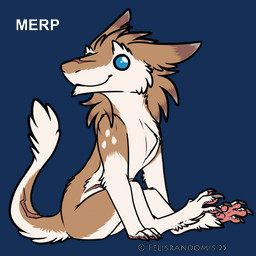 anthro chest_spike claws fur open_mouth open_smile pawpads scar semi-anthro sitting smile solo spikes spikes_(anatomy) tail tail_tuft toony tuft felisrandomis sergal 1:1 animated