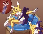 anthro balls bandai_namco big_breasts big_female big_female_small_male big_penis bodily_fluids breasts canid canine cervical_penetration cum cum_in_pussy cum_in_uterus cum_inside digimon digimon_(species) digimorph duo feet female genital_fluids genitals hi_res hinzen hot_tub humanoid_genitalia humanoid_penis imp impmon internal internal_vaginal kiss_on_lips kissing leg_grab male male/female mammal nude paws penetration penile penile_penetration penis penis_in_pussy renamon romantic romantic_couple sex size_difference small_but_hung small_dom_big_sub small_top_big_bottom smaller_male soles spread_legs spreading thick_thighs thigh_grab toes twunk uterus vaginal vaginal_penetration vein veiny_penis