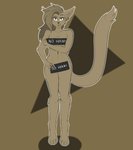 abs anthro blep breasts censor_bar ear_piercing ear_ring female fur hair looking_at_viewer navel nude physical_censor_bar piercing ring_piercing simple_background smile solo standing tongue tongue_out chooper8 domestic_cat felid feline felis mammal censored hi_res