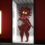 anthro big_breasts breasts crossgender female fur genitals holding_object holding_towel machine mtf_crossgender navel nipple_piercing nipples nude piercing pussy red_body red_fur solo surprise thick_thighs towel wide_hips yellow_eyes foxyartistc4d cryptiacurves_(modeler) five_nights_at_freddy's fredina's_nightclub scottgames fexa_(cryptiacurves) foxy_(fnaf) animatronic canid canine fox mammal robot 1:1 2023 3d_(artwork) digital_media_(artwork) hi_res watermark