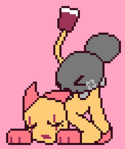all_fours anthro anthro_on_feral bestiality black_eyes container cross-eyed cup duo eyes_closed female feral from_behind_position grey_body grey_legs grey_tail humping looking_back male male/female mounting open_mouth pink_background pink_ears pink_hands rock sex simple_background size_difference solo_cup tail yellow_body yellow_tail lambby blushcrunch_studio dandy's_world roblox pebble_(dandy's_world) scraps_(dandy's_world) animate_inanimate canid canine canis craft_(dandy's_world) domestic_dog elemental_creature mammal mineral_fauna rock_creature toon_(dandy's_world) animated colored digital_media_(artwork) pixel_(artwork) pixel_animation